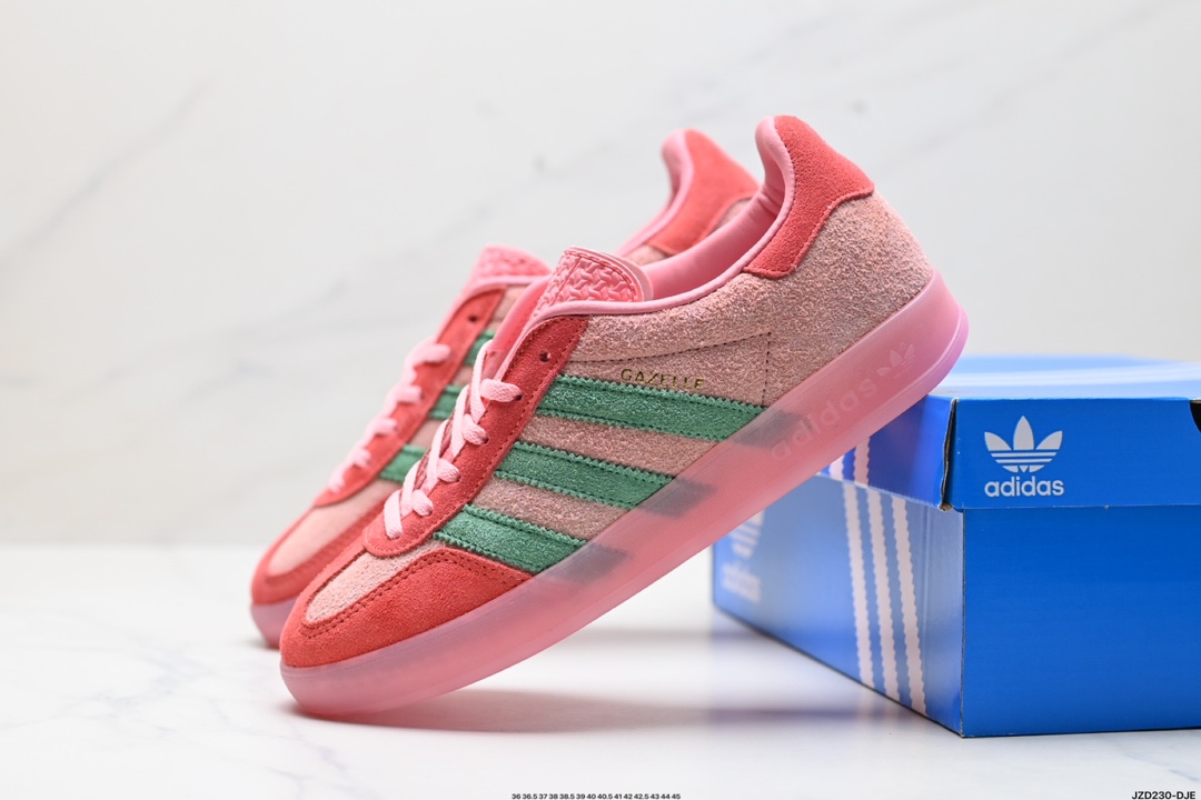 adidas Originals Gazelle INdoor 三叶草休闲防滑耐磨低帮板鞋 IG6782