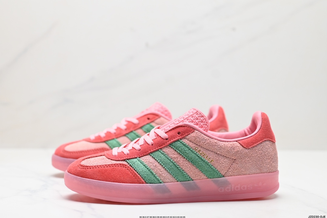 adidas Originals Gazelle INdoor 三叶草休闲防滑耐磨低帮板鞋 IG6782