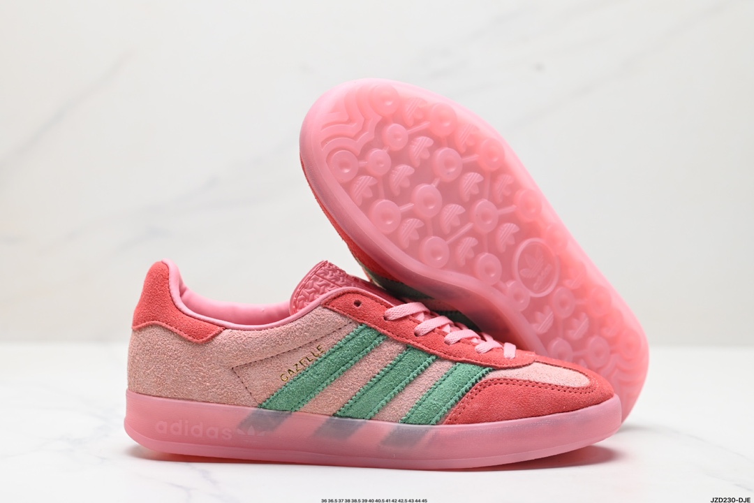 adidas Originals Gazelle INdoor 三叶草休闲防滑耐磨低帮板鞋 IG6782