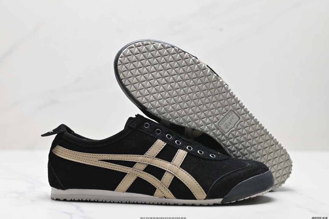 Onitsuka Tiger鬼冢虎 Mexico 66 Slip-on 一脚蹬低帮夏季透气运动休闲鞋 1183A438-001