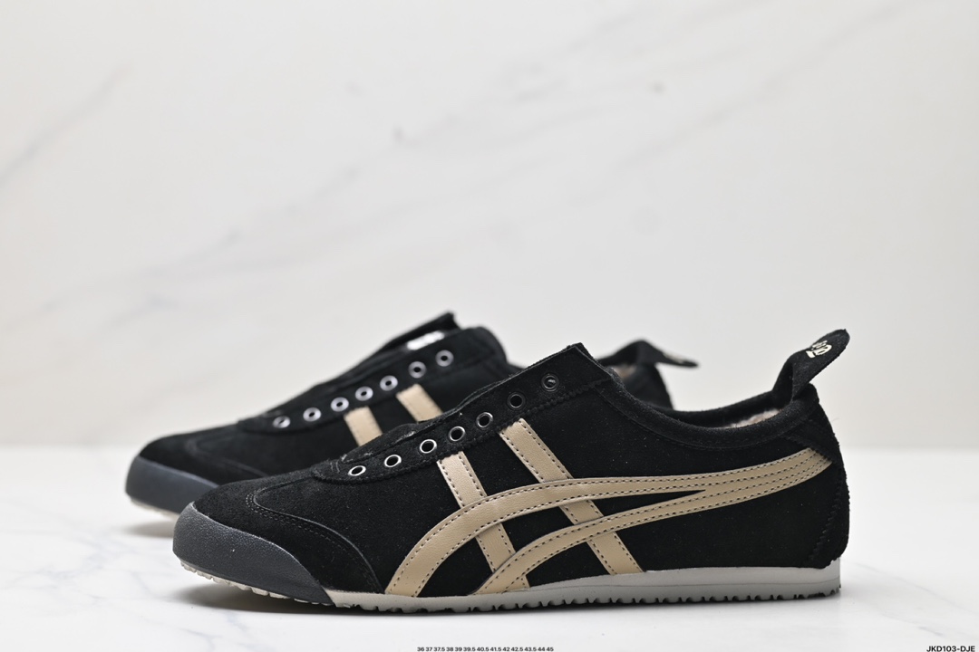 Onitsuka Tiger鬼冢虎 Mexico 66 Slip-on 一脚蹬低帮夏季透气运动休闲鞋 1183A438-001