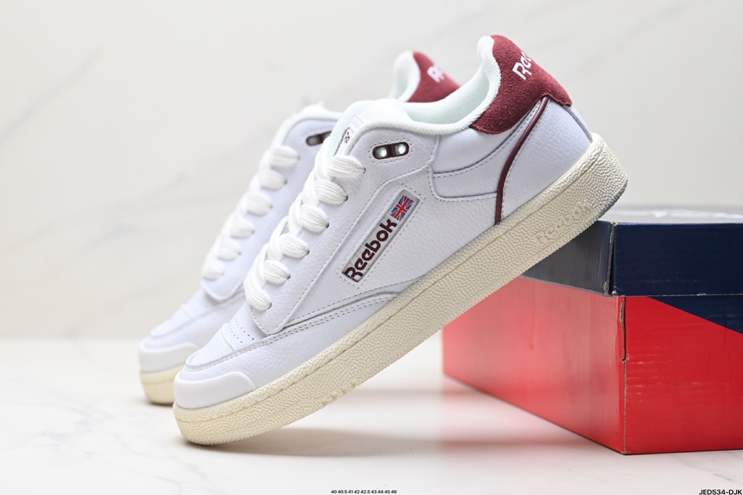 Reebok Club C Bula 锐步 舒适 耐磨 低帮 男女美式复古美拉德面包鞋休闲板鞋