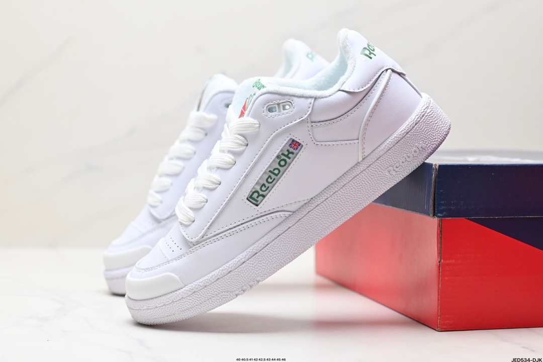 Reebok Club C Bula 锐步 舒适 耐磨 低帮 男女美式复古美拉德面包鞋休闲板鞋