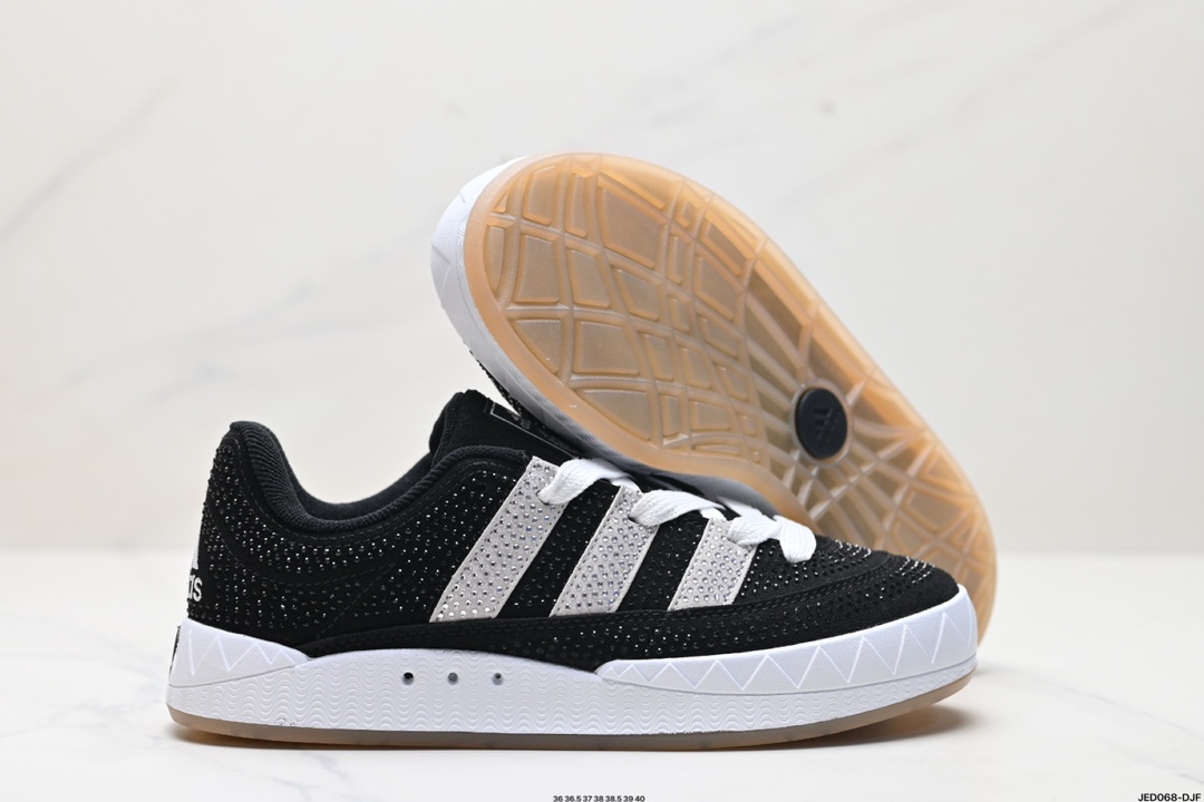 Adidas Adimatic Low 马蒂奇系列低帮 复古鲨鱼面包鞋运动休闲滑板板鞋   GY2089