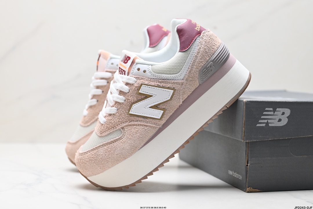 新百伦New Balance WL574 ZAA系列 材质细节鞋标处理满满 WL574ZQD