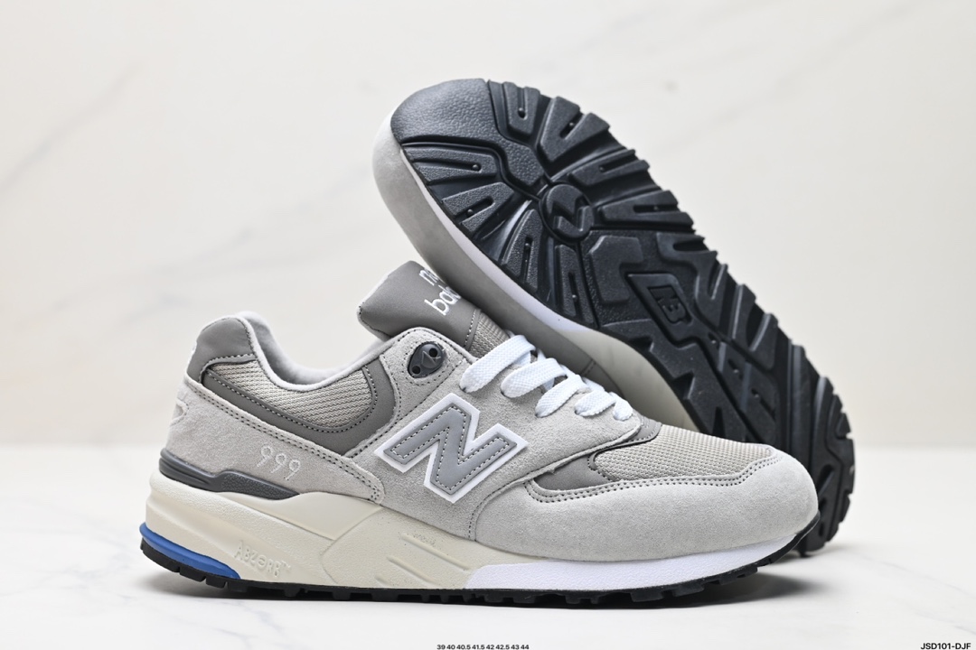 New Balance NB 999系列 新百伦圆头系带减震防滑透气低帮跑步鞋  ML999AD