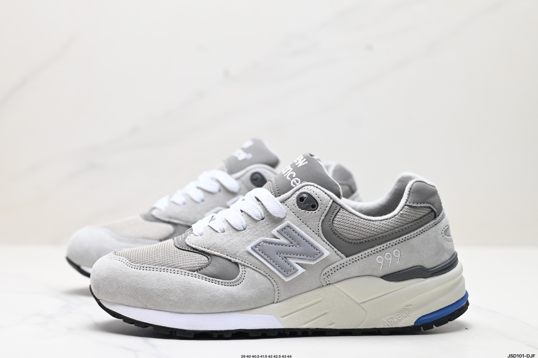 New Balance NB 999系列 新百伦圆头系带减震防滑透气低帮跑步鞋  ML999AD