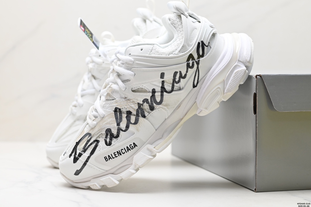 巴黎世家BALENCIAGA Track Trainers 3.0代复古野跑姥爹潮流百搭慢跑鞋  542023 WTRHW 9010