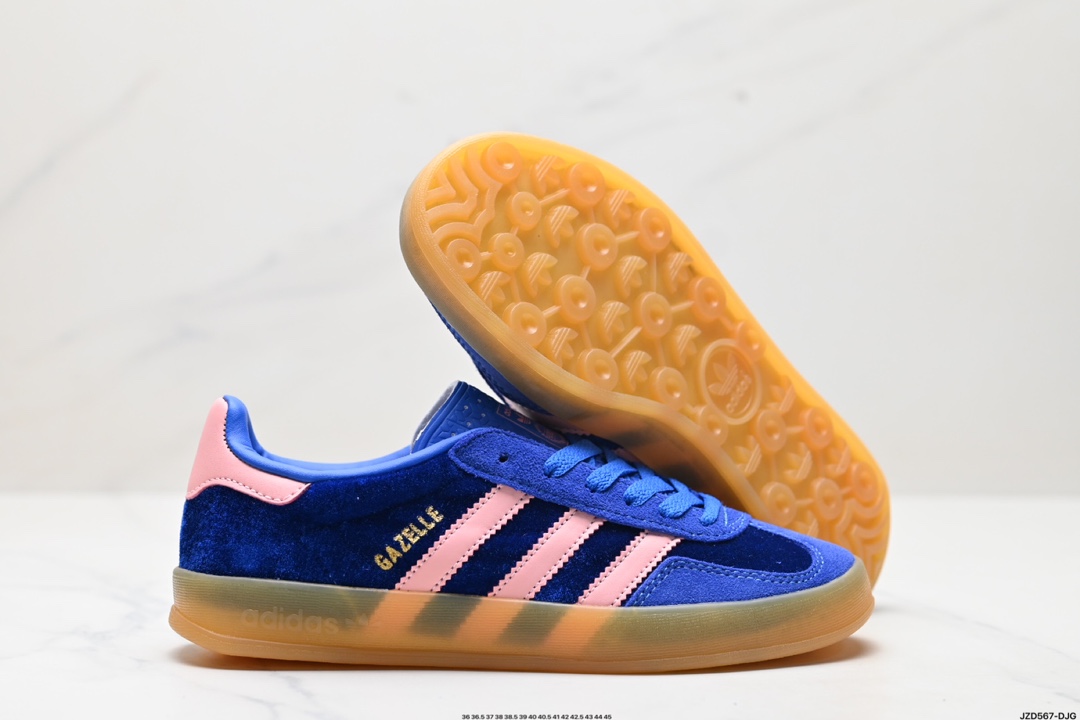 adidas Originals Gazelle INdoor 三叶草休闲防滑耐磨低帮板鞋  IG6785