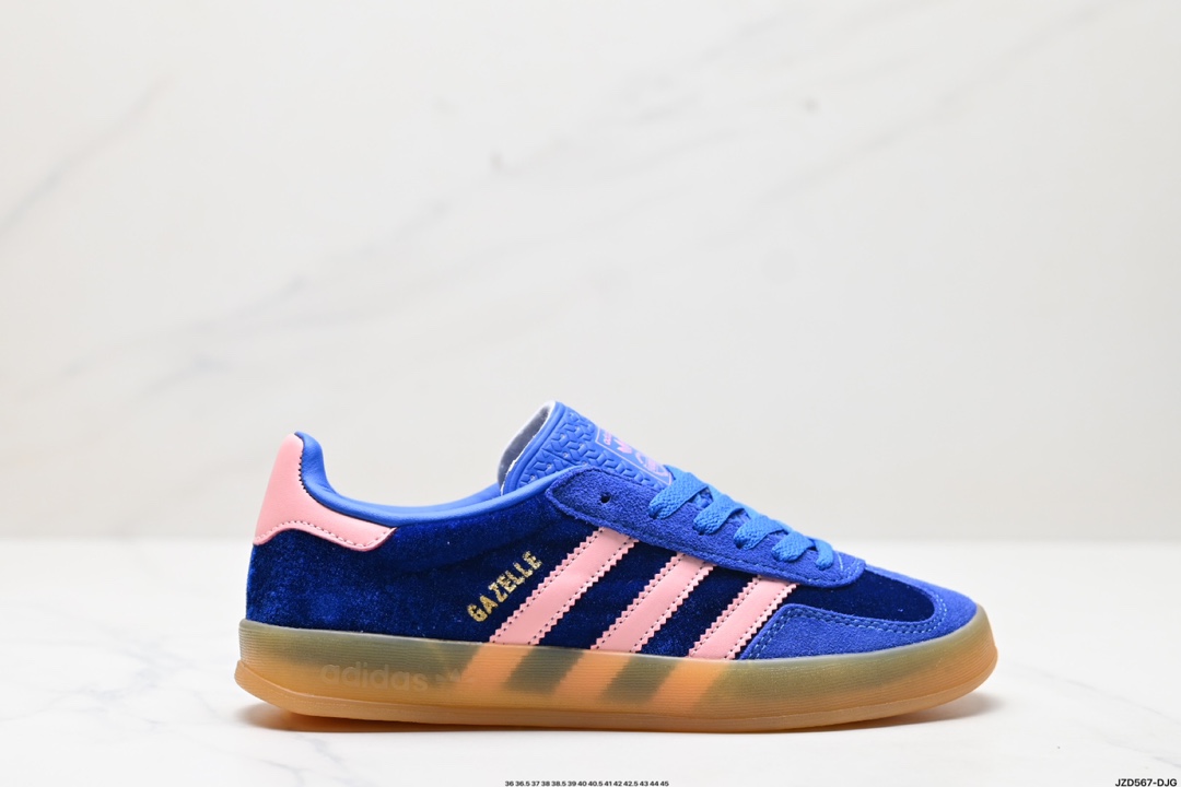 adidas Originals Gazelle INdoor 三叶草休闲防滑耐磨低帮板鞋  IG6785