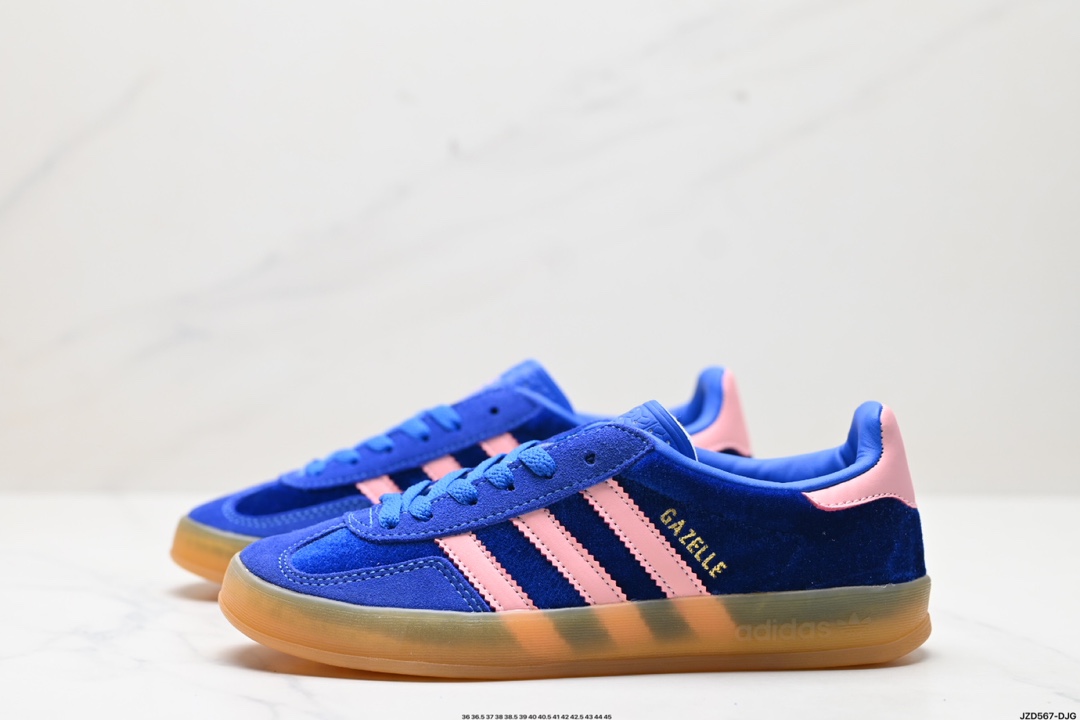 adidas Originals Gazelle INdoor 三叶草休闲防滑耐磨低帮板鞋  IG6785