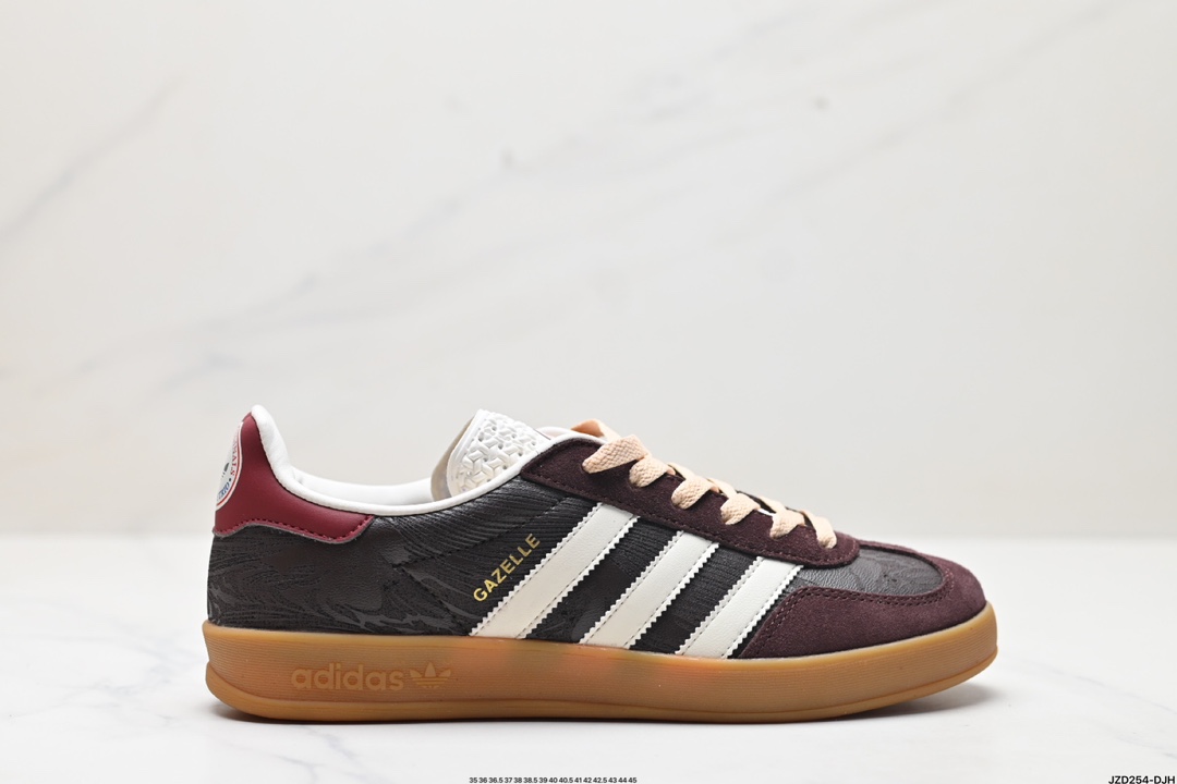 adidas Originals Gazelle INdoor 三叶草休闲防滑耐磨低帮板鞋  JP5701