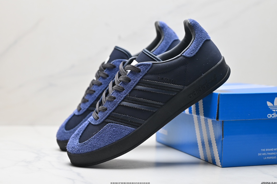 adidas Originals Gazelle INdoor 三叶草休闲防滑耐磨低帮板鞋  JP5701