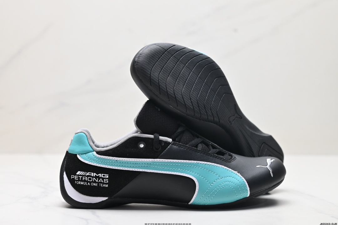 SPARCO × PUMA Future 皮革牛皮织物 圆头系带 耐磨低帮 生活休闲鞋  307936-02