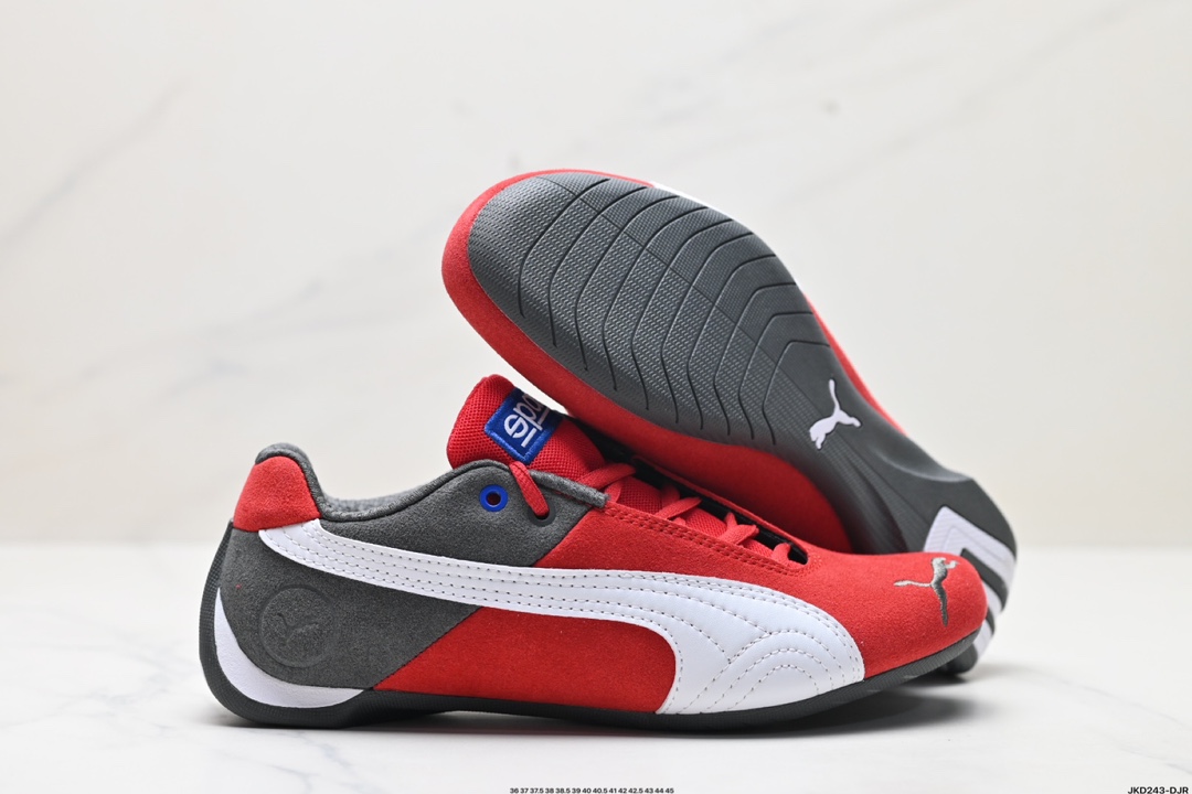 SPARCO × PUMA Future 皮革牛皮织物 圆头系带 耐磨低帮 生活休闲鞋  307936-02