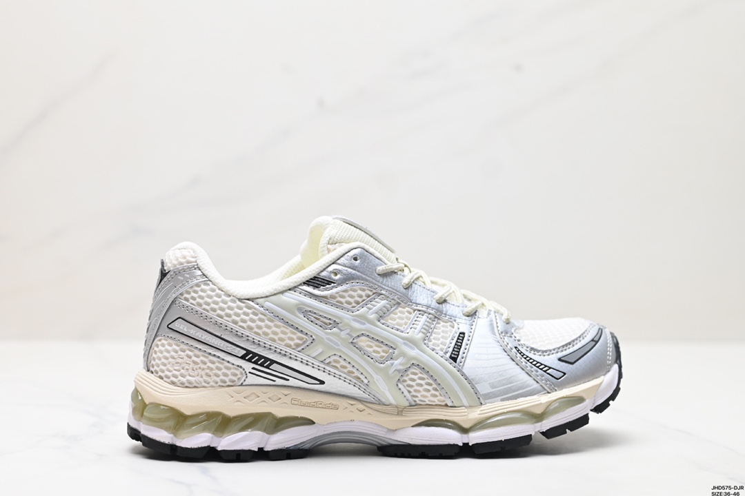 Asics Gel-Kayano 12.1 版本 银灰绿 亚瑟士运动休闲透气专业跑鞋 1203A555-101