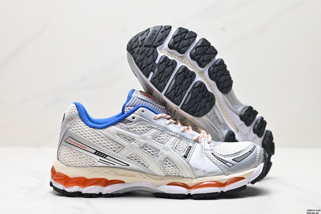 Asics Gel-Kayano 12.1 版本 银灰绿 亚瑟士运动休闲透气专业跑鞋 1203A555-101