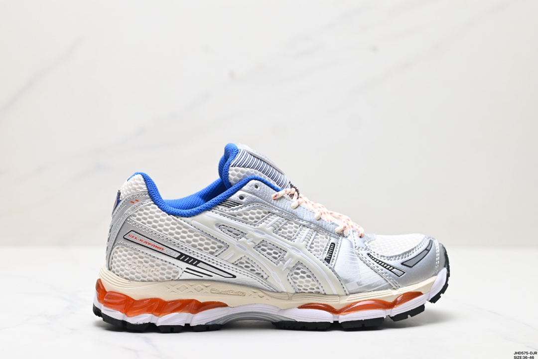 Asics Gel-Kayano 12.1 版本 银灰绿 亚瑟士运动休闲透气专业跑鞋 1203A555-101