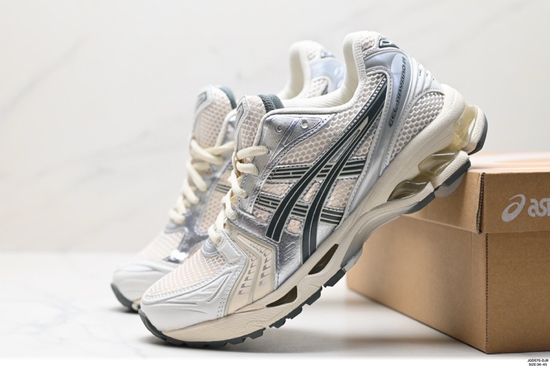 Asics Gel-Kayano 14 版本 银灰绿 亚瑟士运动休闲透气专业跑鞋   1201A019-200