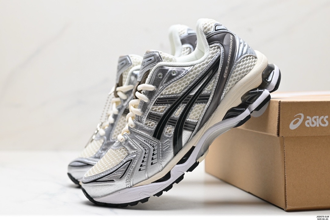 Asics Gel-Kayano 14 版本 银灰绿 亚瑟士运动休闲透气专业跑鞋   1201A019-200