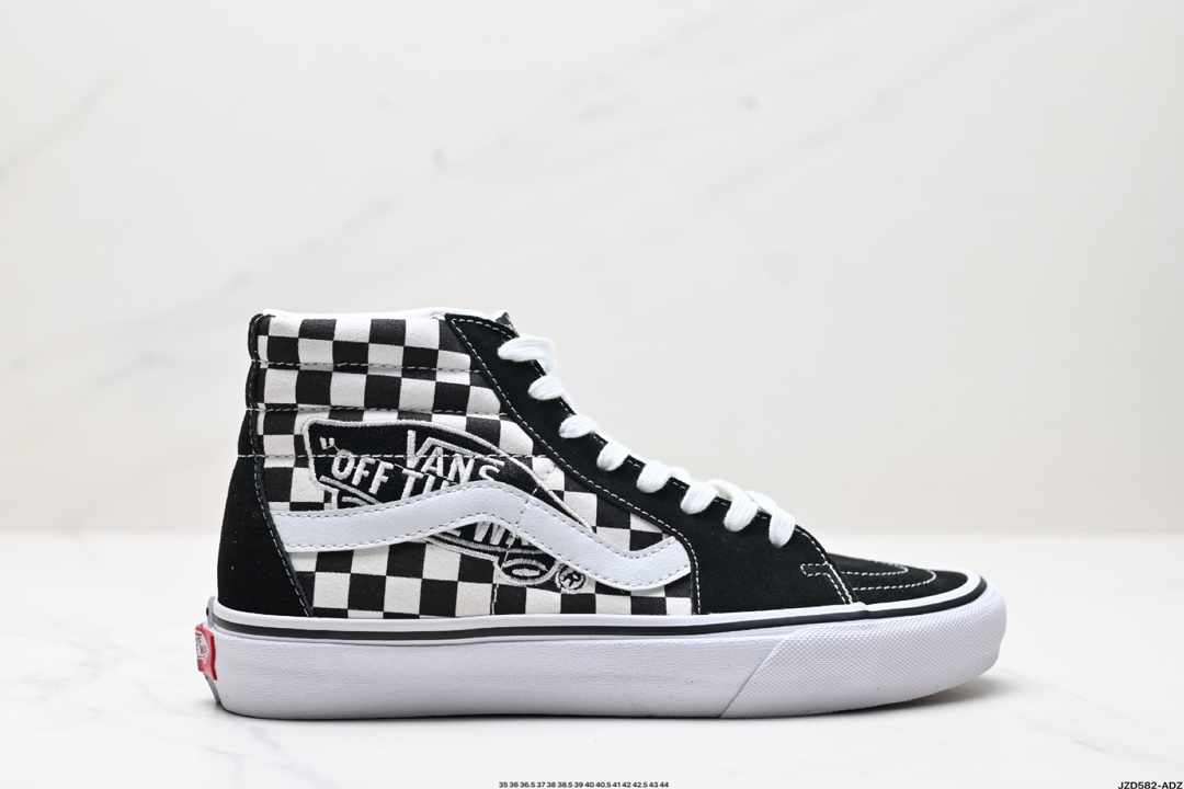 Vans Skateboard Shoes Black Embroidery High Tops