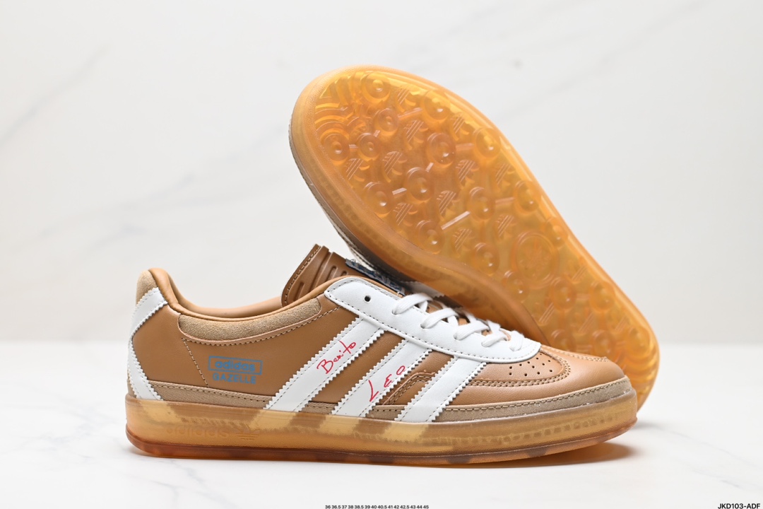 Adidas Originals BB x LM Gazelle INdoor 三叶草休闲防滑耐磨低帮板鞋 JR0182