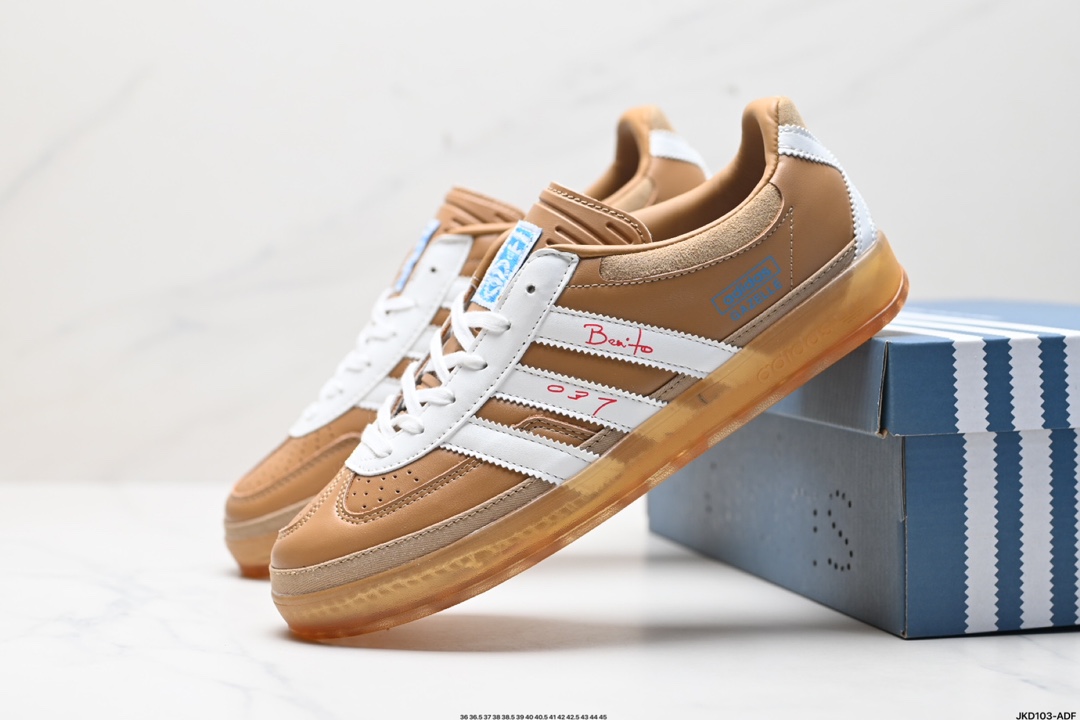 Adidas Originals BB x LM Gazelle INdoor 三叶草休闲防滑耐磨低帮板鞋 JR0182