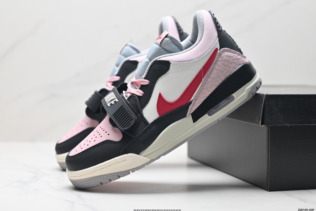 耐克Nike Air Jordan Legacy 312 Low”Whit Grey Fog/Blu Red“乔丹最强三合一混合版本低帮文化休闲运动篮球鞋 CD9054-101