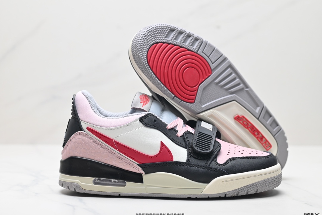 耐克Nike Air Jordan Legacy 312 Low”Whit Grey Fog/Blu Red“乔丹最强三合一混合版本低帮文化休闲运动篮球鞋 CD9054-101