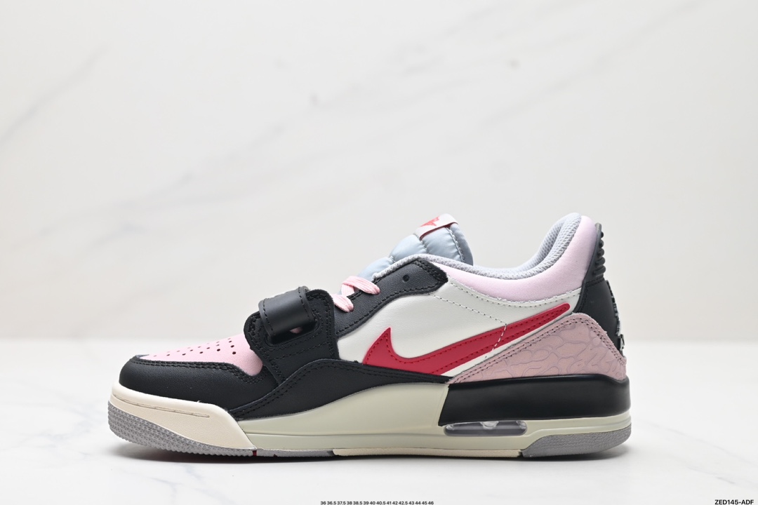 耐克Nike Air Jordan Legacy 312 Low”Whit Grey Fog/Blu Red“乔丹最强三合一混合版本低帮文化休闲运动篮球鞋 CD9054-101