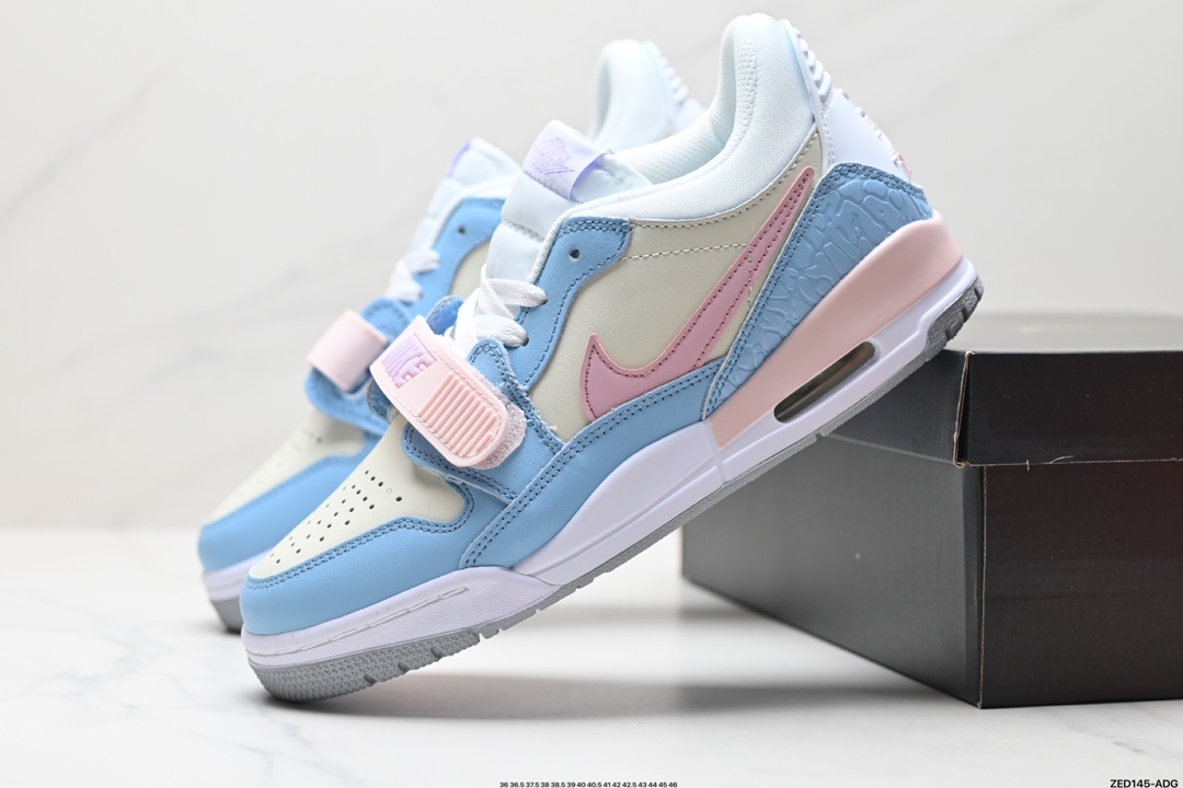 耐克Nike Air Jordan Legacy 312 Low”Whit Grey Fog/Blu Red“乔丹最强三合一混合版本低帮文化休闲运动篮球鞋 HF0774-151