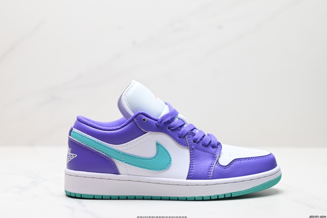 白紫HJ9013 公司级✅Air Jordan 1 Low AJ1乔1低帮休闲板鞋 同步官方配色 ID:JED101-ADH