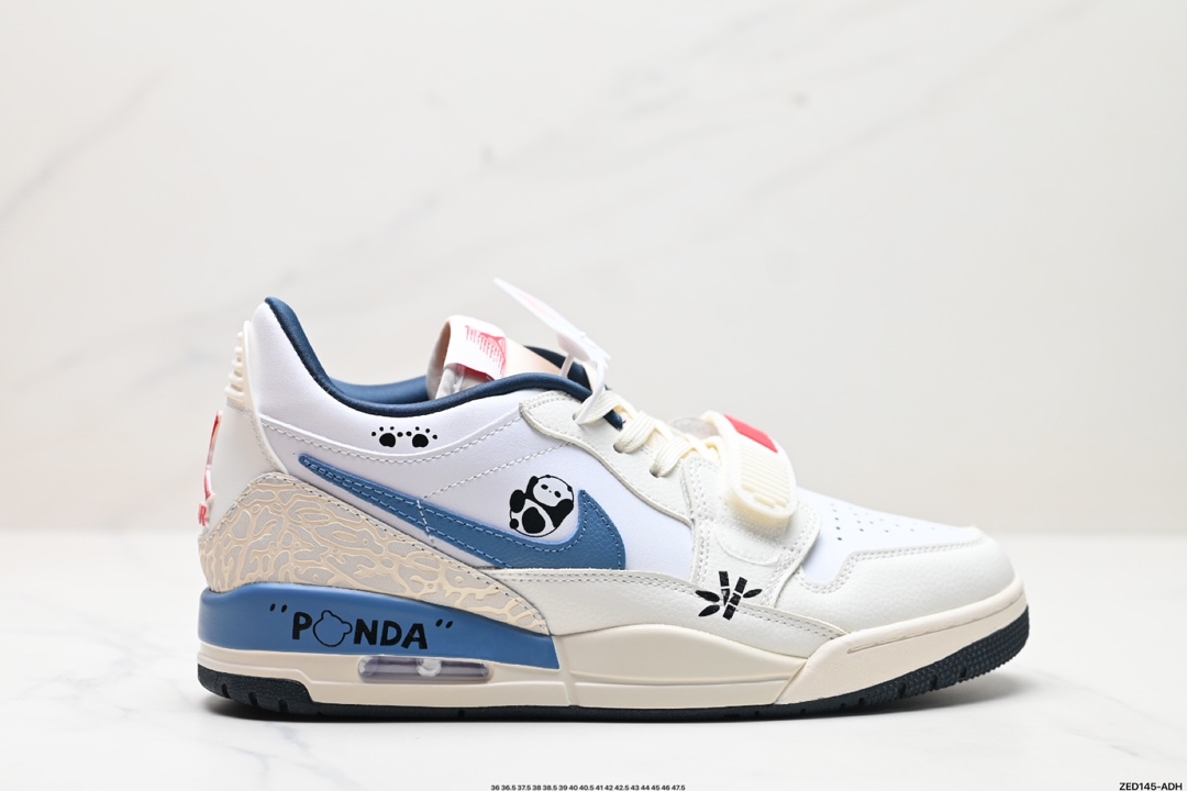 耐克Nike Air Jordan Legacy 312 Low”Whit Grey Fog/Blu Red“乔丹最强三合一混合版本低帮文化休闲运动篮球鞋 HM3709-141