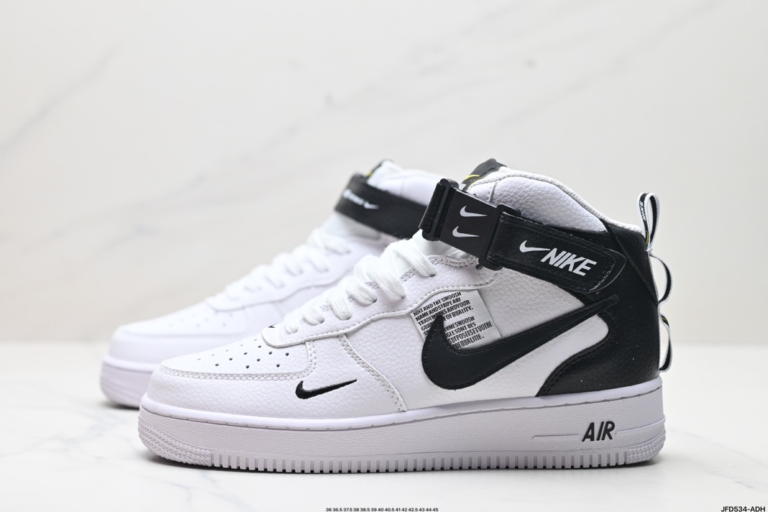 Nike Air Force 1 Mid 07 原楦头原纸板 打造纯正中帮空军版型 804609-103