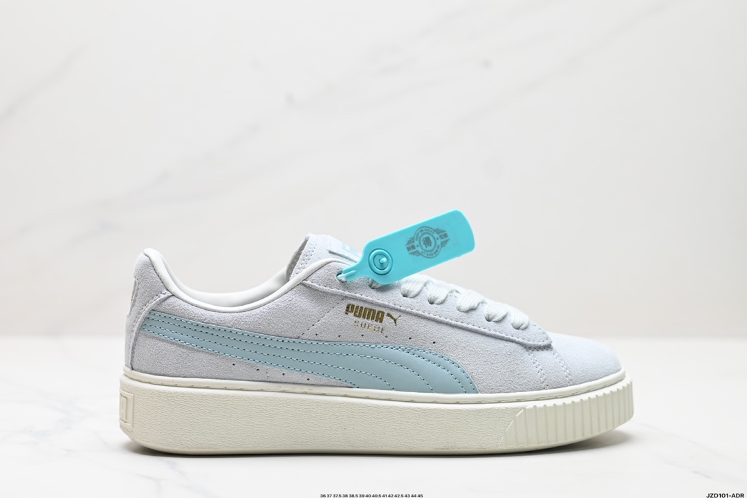 Puma SUEDE PLATFORM CORE复古单品 彪马 防滑耐磨低帮德训板鞋 363559-14