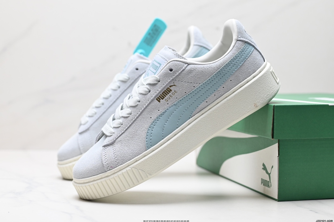 Puma SUEDE PLATFORM CORE复古单品 彪马 防滑耐磨低帮德训板鞋 363559-14