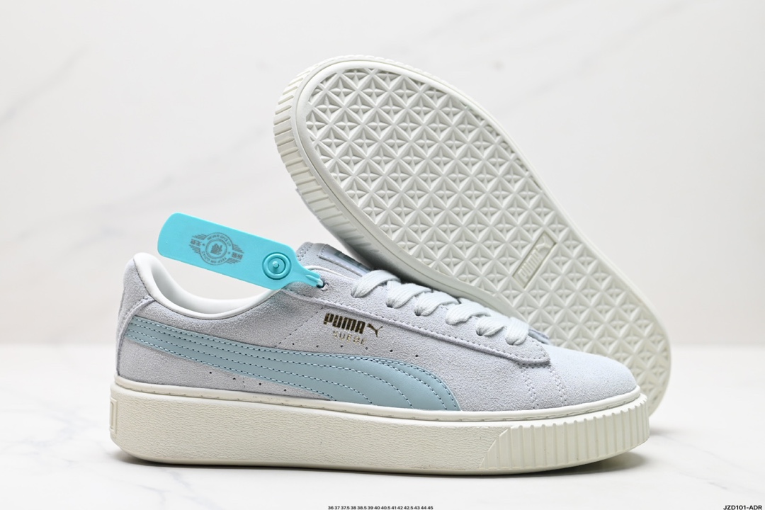 Puma SUEDE PLATFORM CORE复古单品 彪马 防滑耐磨低帮德训板鞋 363559-14