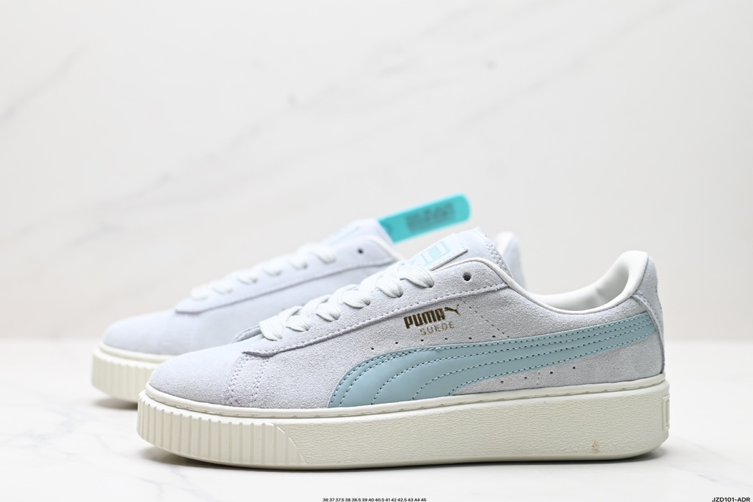 Puma SUEDE PLATFORM CORE复古单品 彪马 防滑耐磨低帮德训板鞋 363559-14