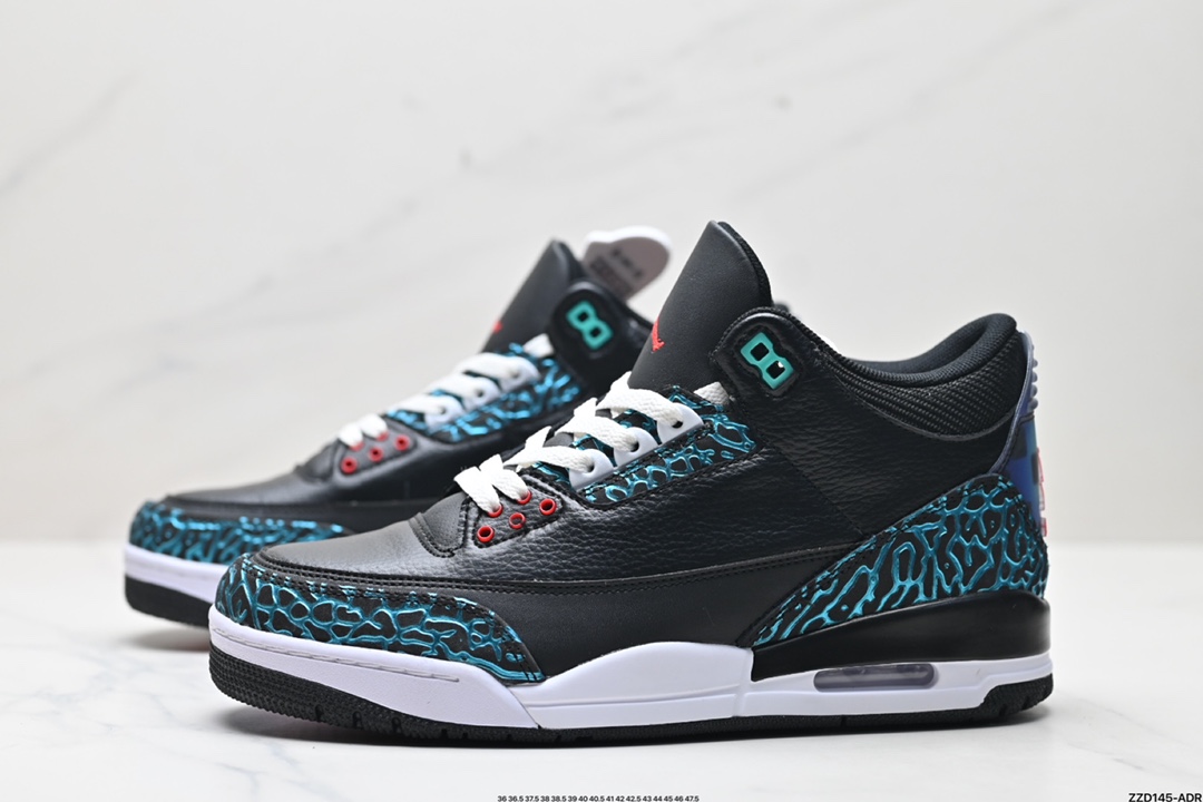 Nike Air Jordan 3 Retro皮革 潮流 防滑耐磨包裏性中帮 复古篮球鞋 FV5437-001