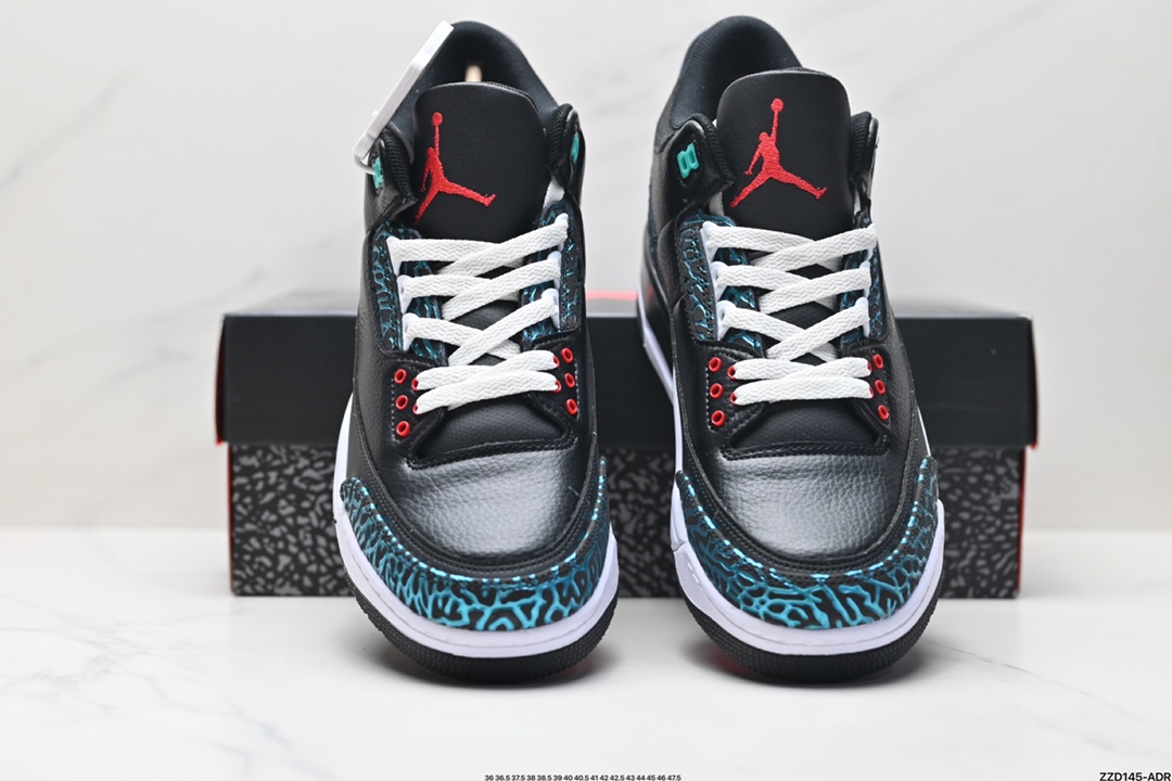 Nike Air Jordan 3 Retro皮革 潮流 防滑耐磨包裏性中帮 复古篮球鞋 FV5437-001