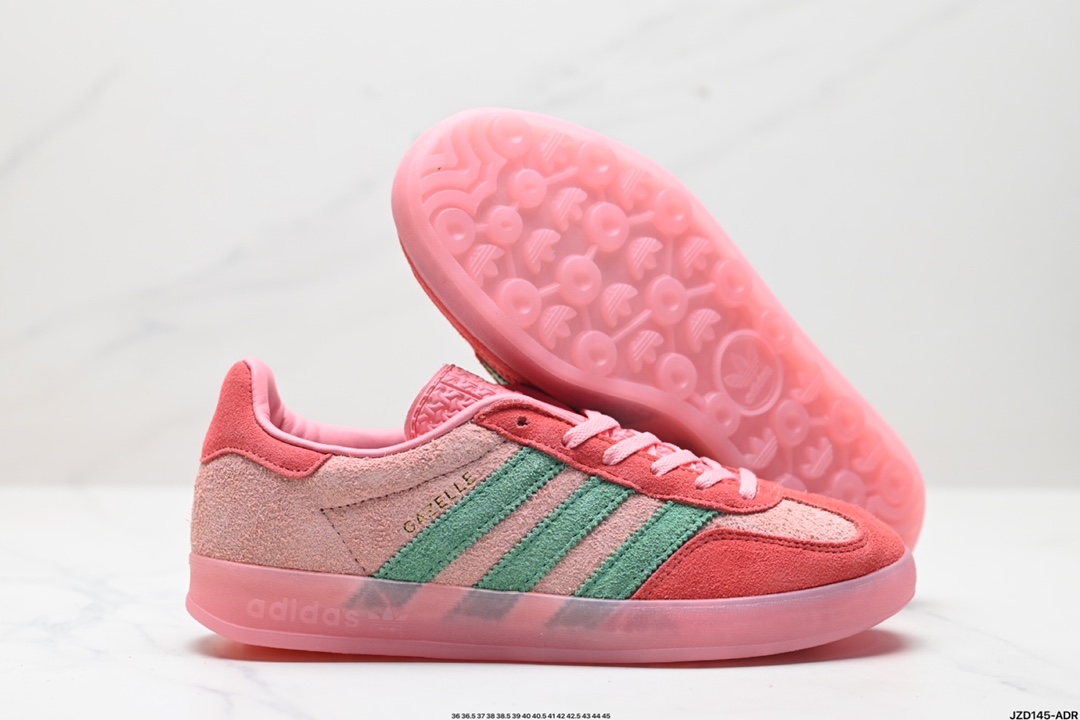 adidas Originals Gazelle INdoor 三叶草休闲防滑耐磨低帮板鞋 IG6782