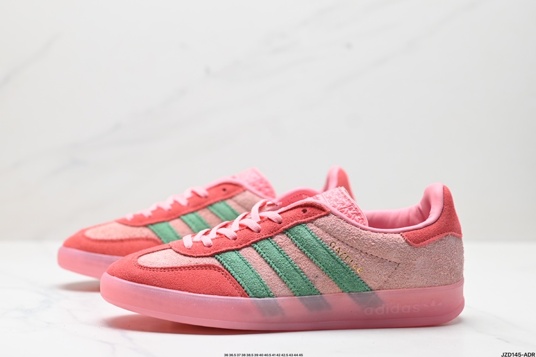 adidas Originals Gazelle INdoor 三叶草休闲防滑耐磨低帮板鞋 IG6782