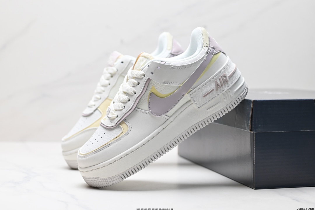 耐克NIKE WMNS Air Force 1 Shadow全新少女系解构主义设计低帮百搭板鞋 CI0919-119