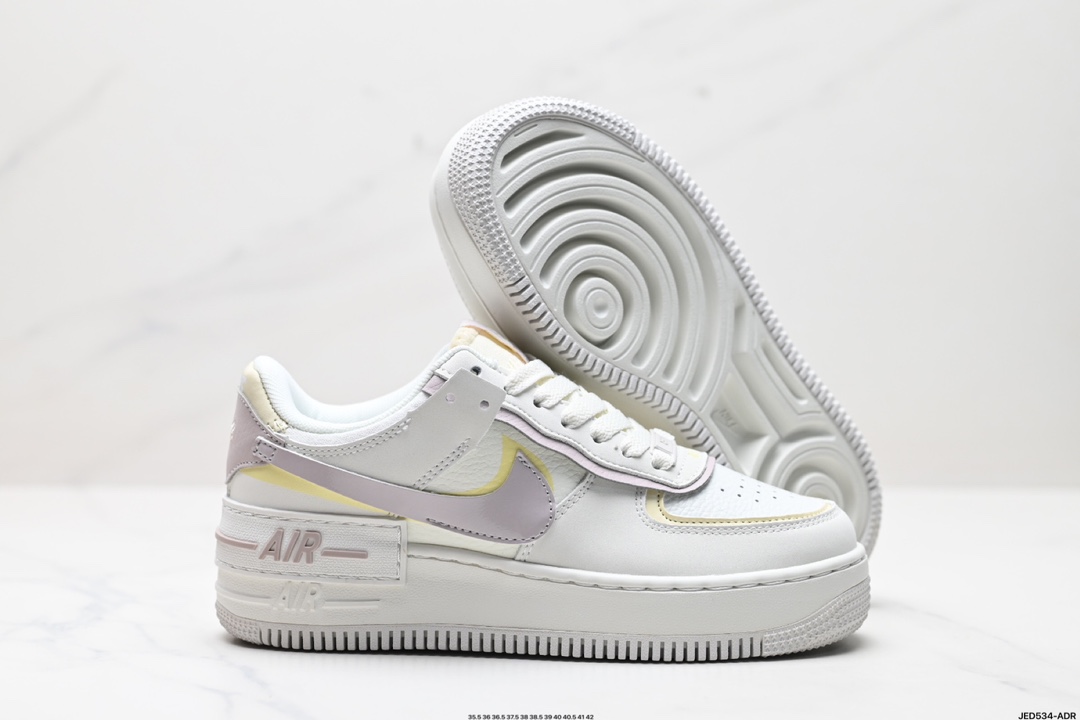 耐克NIKE WMNS Air Force 1 Shadow全新少女系解构主义设计低帮百搭板鞋 CI0919-119