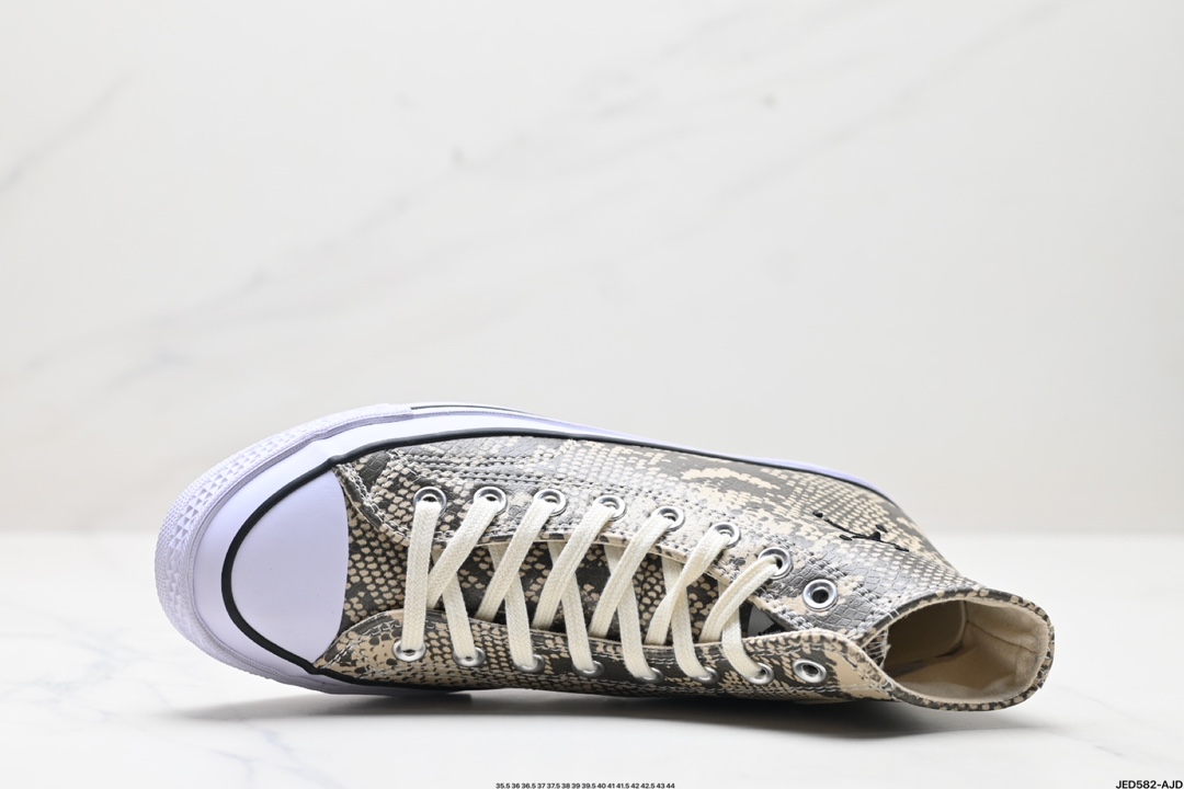 Stussy x Converse ALL STAR CHUCK 70 匡威 蛇纹时尚百搭 防滑耐磨 高帮 帆布鞋 A11674C