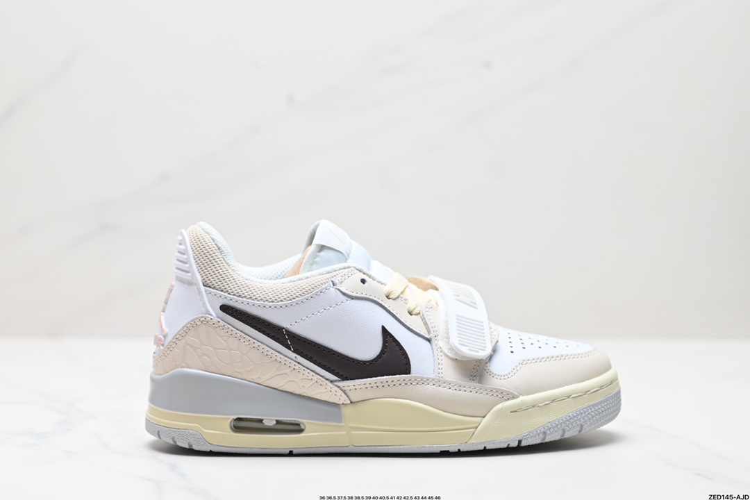 耐克Nike Air Jordan Legacy 312 Low”Whit Grey Fog/Blu Red“乔丹最强三合一混合版本低帮文化休闲运动篮球鞋 HJ3483-101