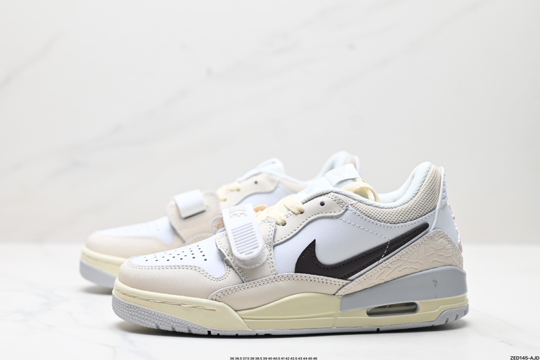 耐克Nike Air Jordan Legacy 312 Low”Whit Grey Fog/Blu Red“乔丹最强三合一混合版本低帮文化休闲运动篮球鞋 HJ3483-101