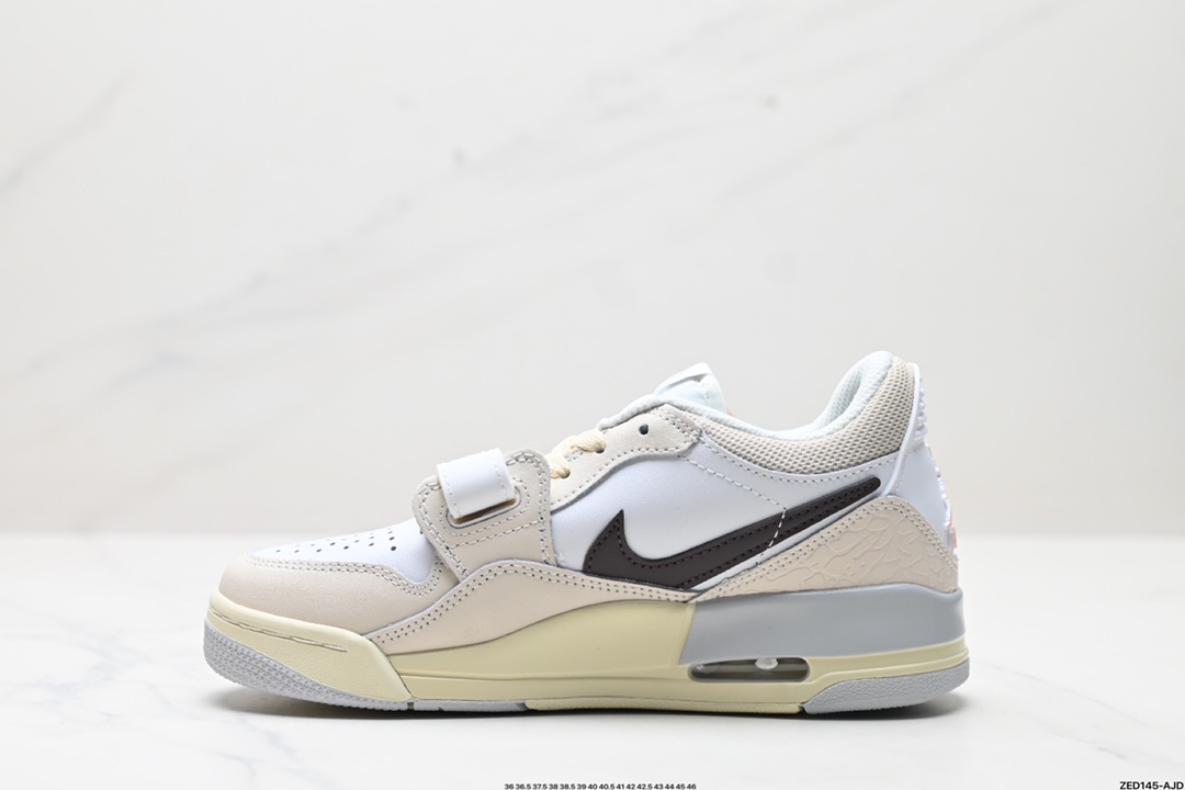 耐克Nike Air Jordan Legacy 312 Low”Whit Grey Fog/Blu Red“乔丹最强三合一混合版本低帮文化休闲运动篮球鞋 HJ3483-101