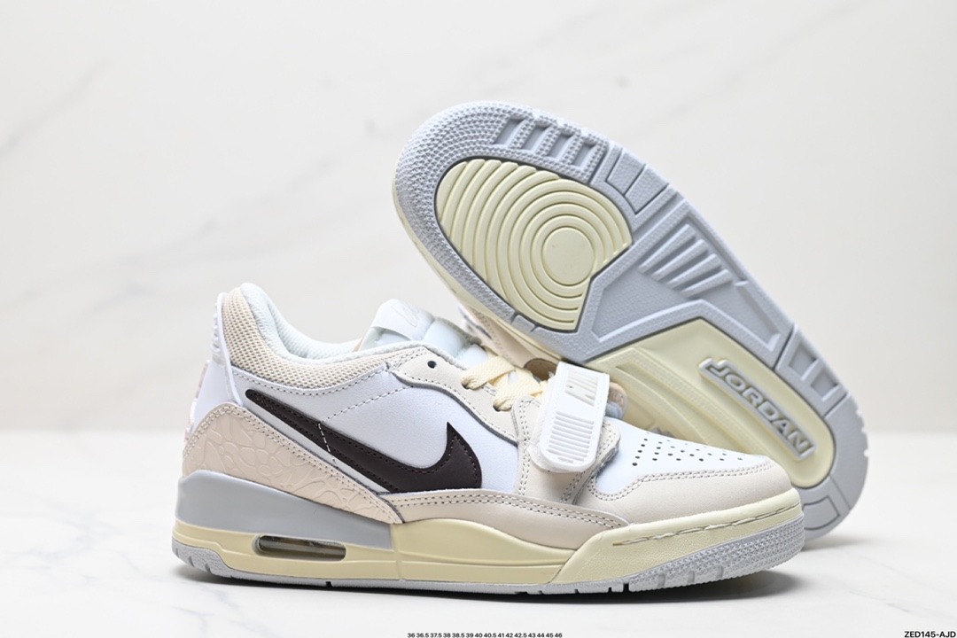 耐克Nike Air Jordan Legacy 312 Low”Whit Grey Fog/Blu Red“乔丹最强三合一混合版本低帮文化休闲运动篮球鞋 HJ3483-101