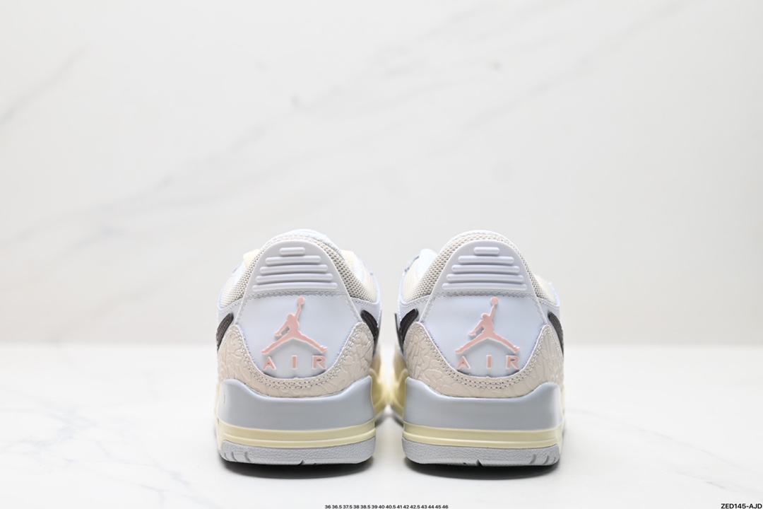 耐克Nike Air Jordan Legacy 312 Low”Whit Grey Fog/Blu Red“乔丹最强三合一混合版本低帮文化休闲运动篮球鞋 HJ3483-101